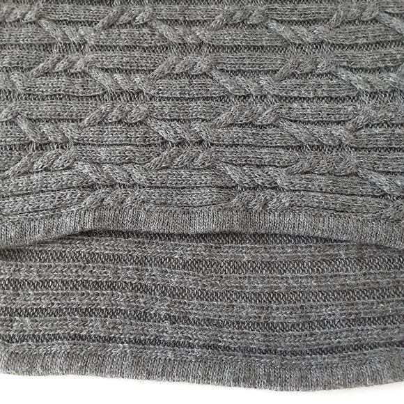 DESIGN HISTOR TEXTURED GRAY COWL NECK HI-LOW SWEATER SZ M - Picture 9 of 10